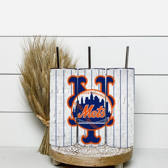 New York Mets 20 oz Skinny Inspired Tumblers. - Picture 1 of 1